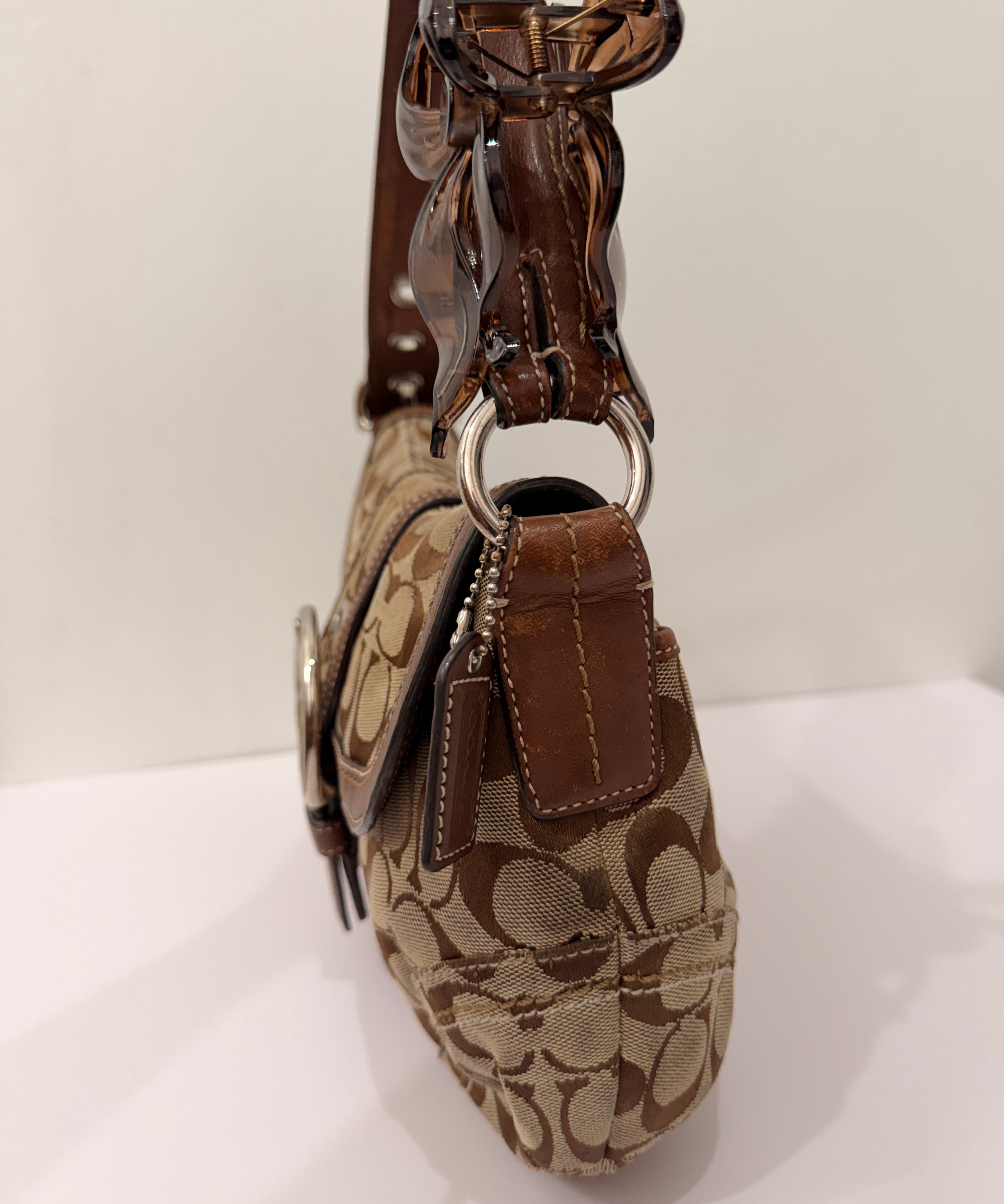 Coach Brown Canvas Large Soho Bag