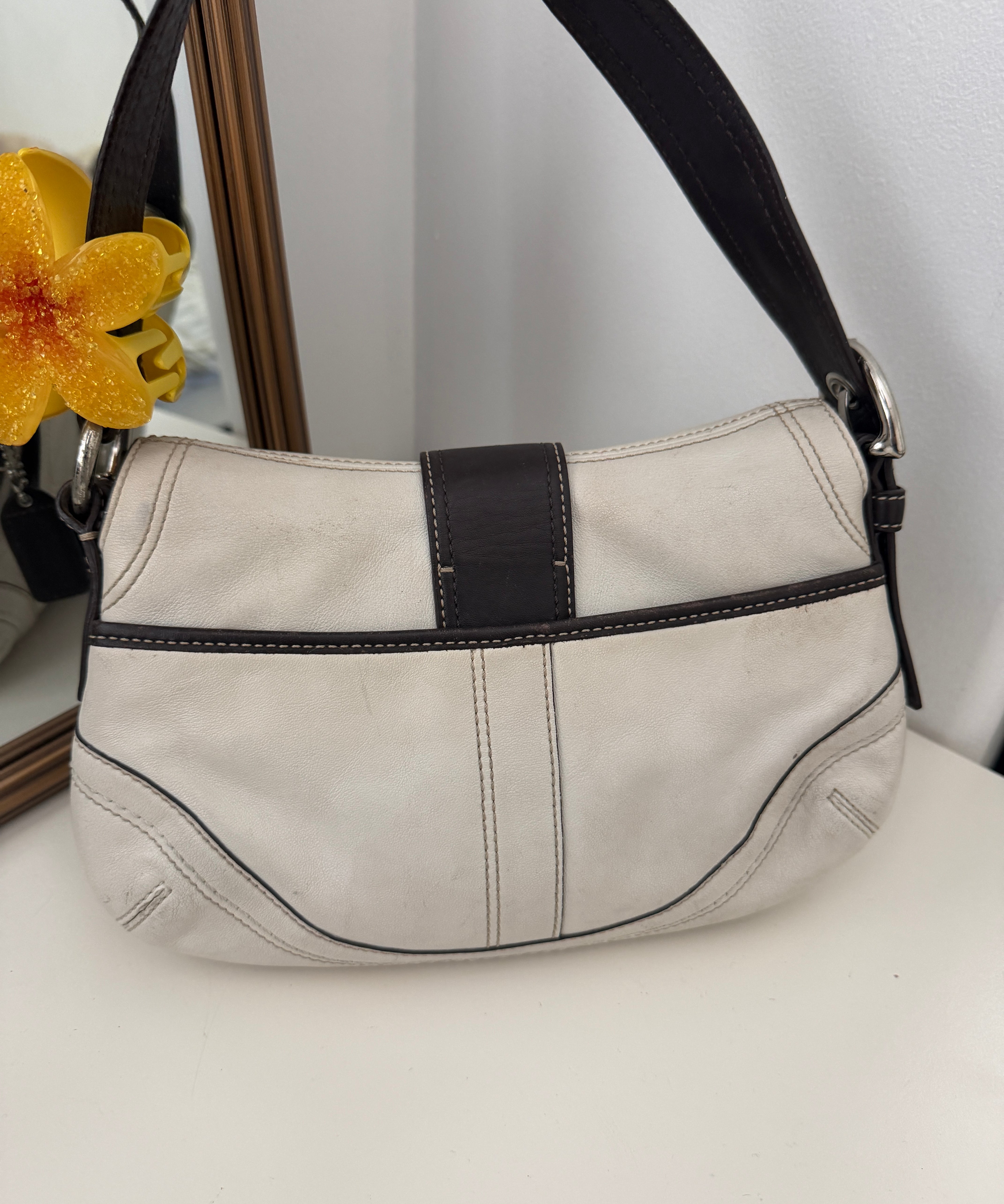 Coach White Mini Soho Bag