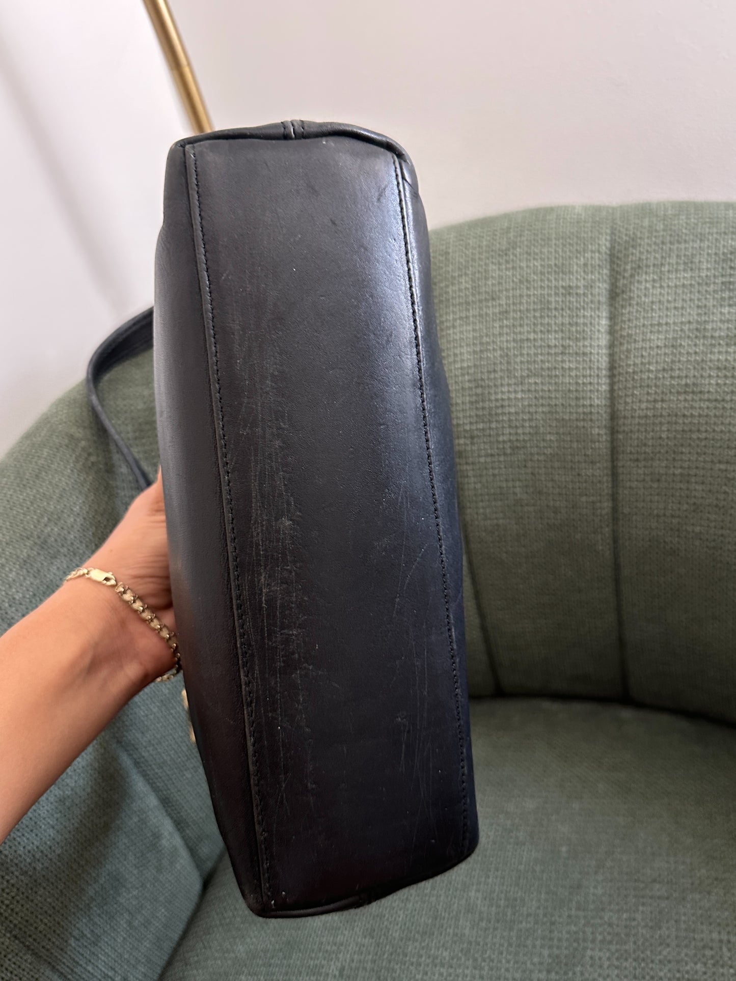 Vintage Coach Black Legacy Zoe Shoulder Bag