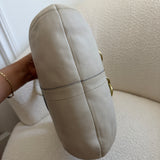 Rare White Coach Ergo Belted Shoulder Bag