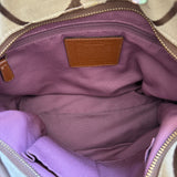 Coach Brown Signature Medium Carly Bag