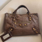 Balenciaga Giant 21 Brown City Bag