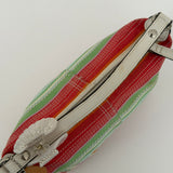 Stripe Coach Signature Top Handle Pochette