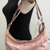 Rare Pink Coach Signature Shoulder Bag