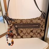 Coach Brown Monogram Shoulder Bag