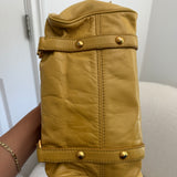 Miu Miu Yellow Vitello Lux Box Bag