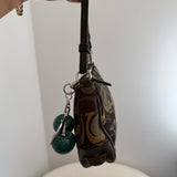 Coach Forest Green Signature Demi Hamptons Bag