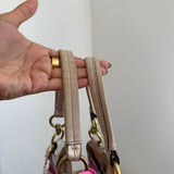 Coach Pink Optic Print Maggie Bag