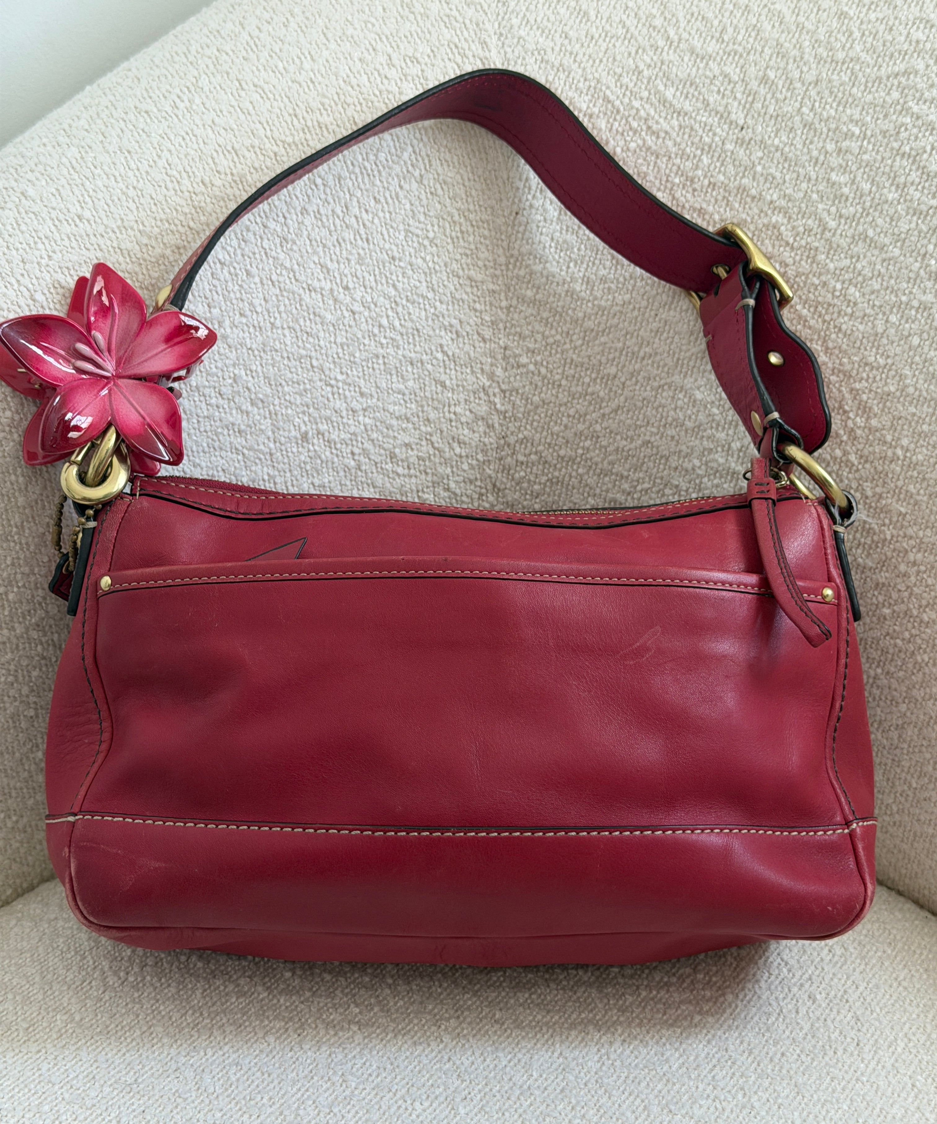 Coach Magenta Legacy Turnlock Bag