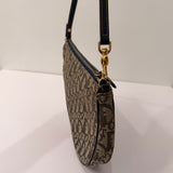 Navy Dior Saddle Trotter Shoulder Bag