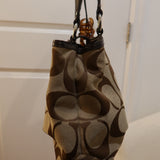 Coach Brown Signature Tote Bag