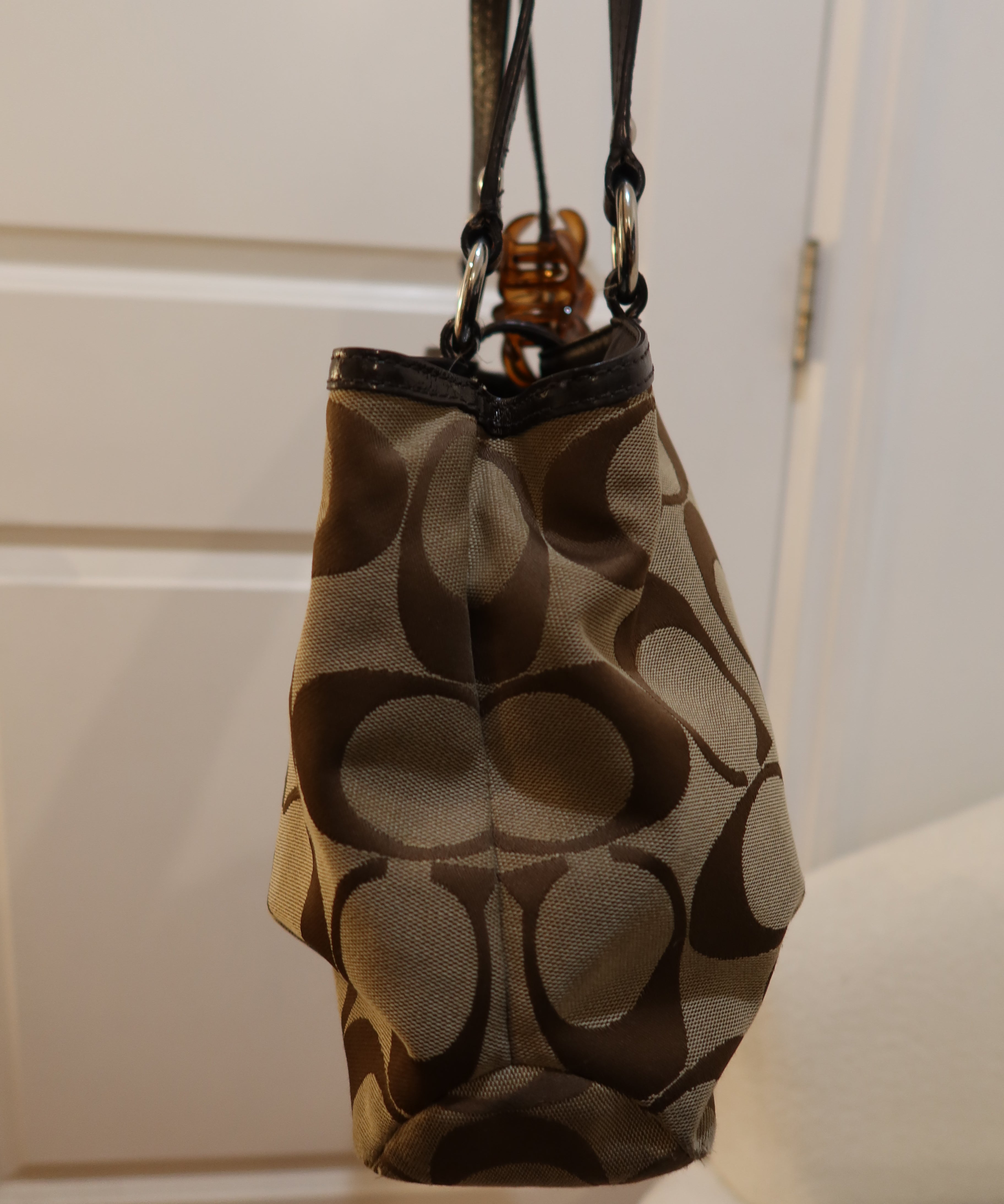 Coach Brown Signature Tote Bag