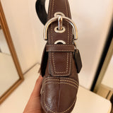 Rare Brown Leather Mini Soho Bag