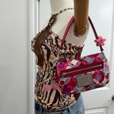 Coach Pink Op Art  Signature Shoulder Bag