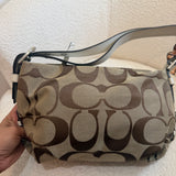 Coach Brown Signature Shoulder Bag
