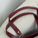 Coach Burgundy Signature Ashley Carry-All Bag
