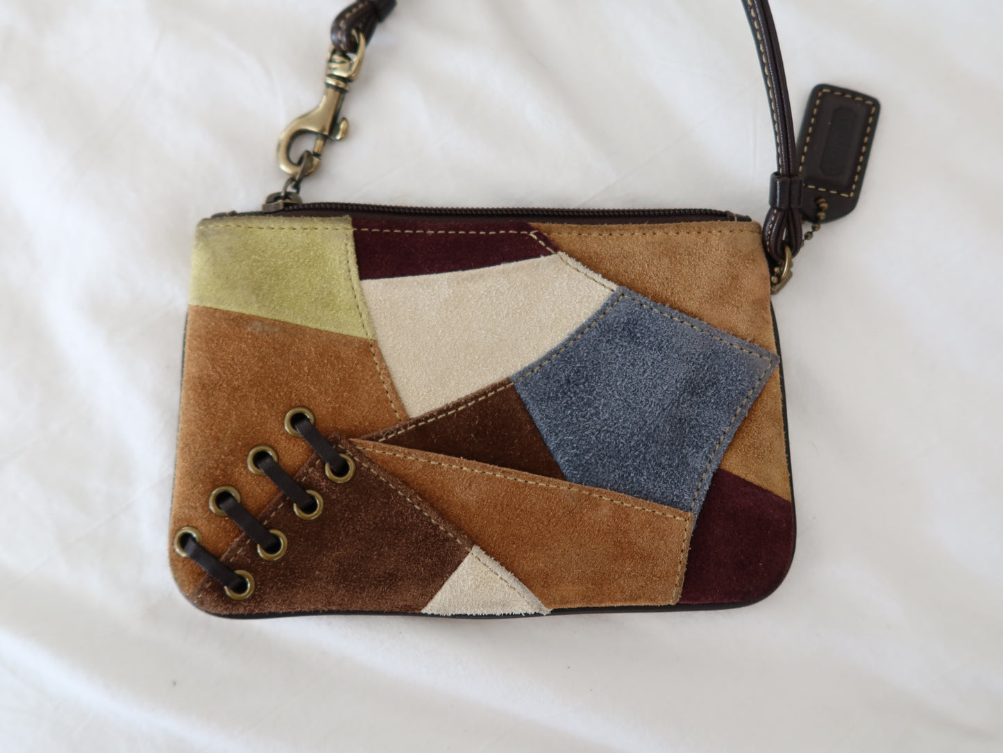 Rare Coach Suede Patchwork Hobo Bag Set