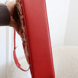 Coach Red Monogram Hamptons Clip Bag