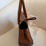 Coach Tan Leather Hamptons Carry-All Bag