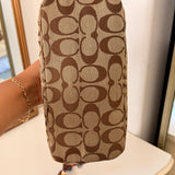 Coach Brown Monogram Shoulder Bag