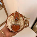 White Dior Romantique Mini Barrel Bag