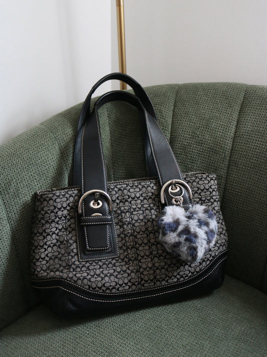 Coach Black Signature Mini Soho Tote