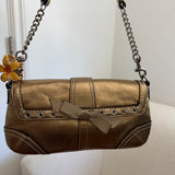 Coach Gold Swarovski Satin Bag
