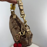 Coach Flower Applique Pochette Bag