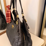 Coach Black Leather Maggie Bag