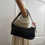 Coach Black Signature East West Baguette