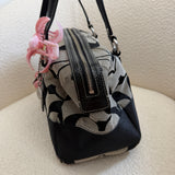 Coach Grey Stripe Signature Satchel Bag