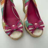 Coach Peep-Toe Grace Wedges (6.5)