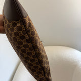 Brown Gucci Canvas Jackie Shoulder Bag