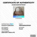Pink Fendi Zucca Chef Shoulder Bag
