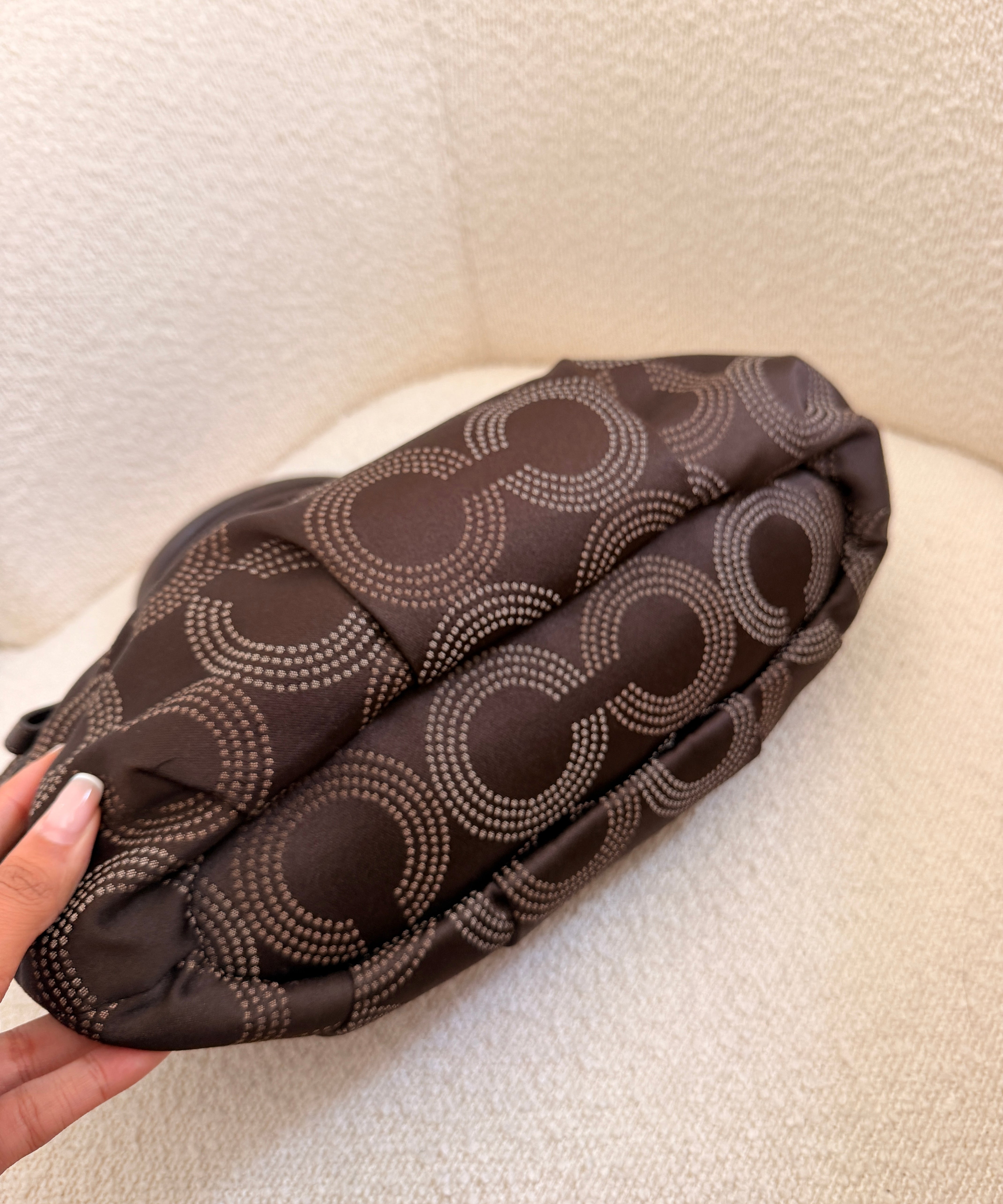 Brown Coach Signature Sabrina Madison Bag