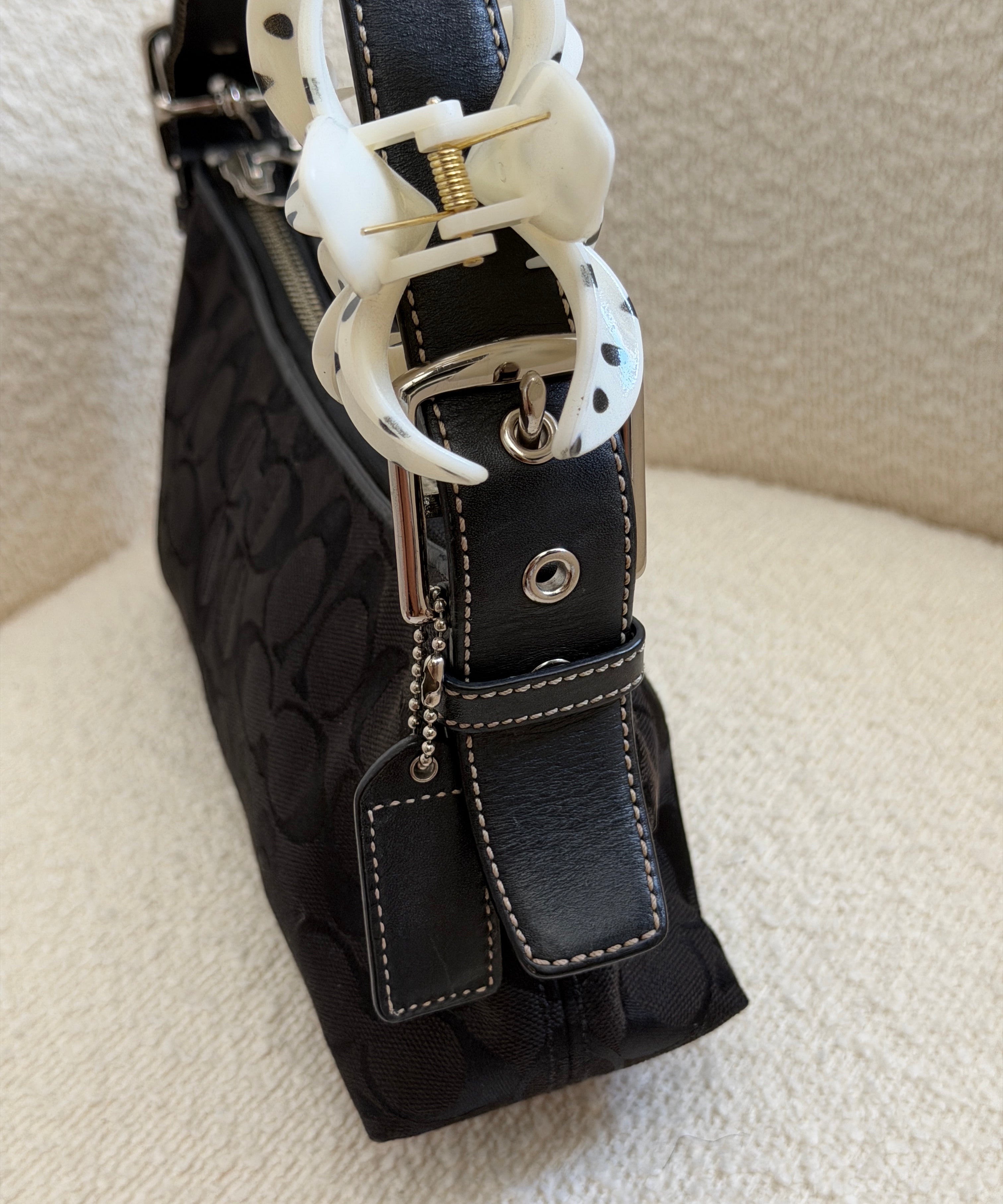 Coach Black Signature East West Baguette Set