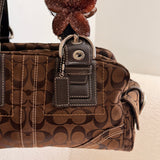Brown Coach Signature Soho Mia Satchel Bag