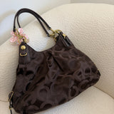 Coach Brown Signature Maggie Bag