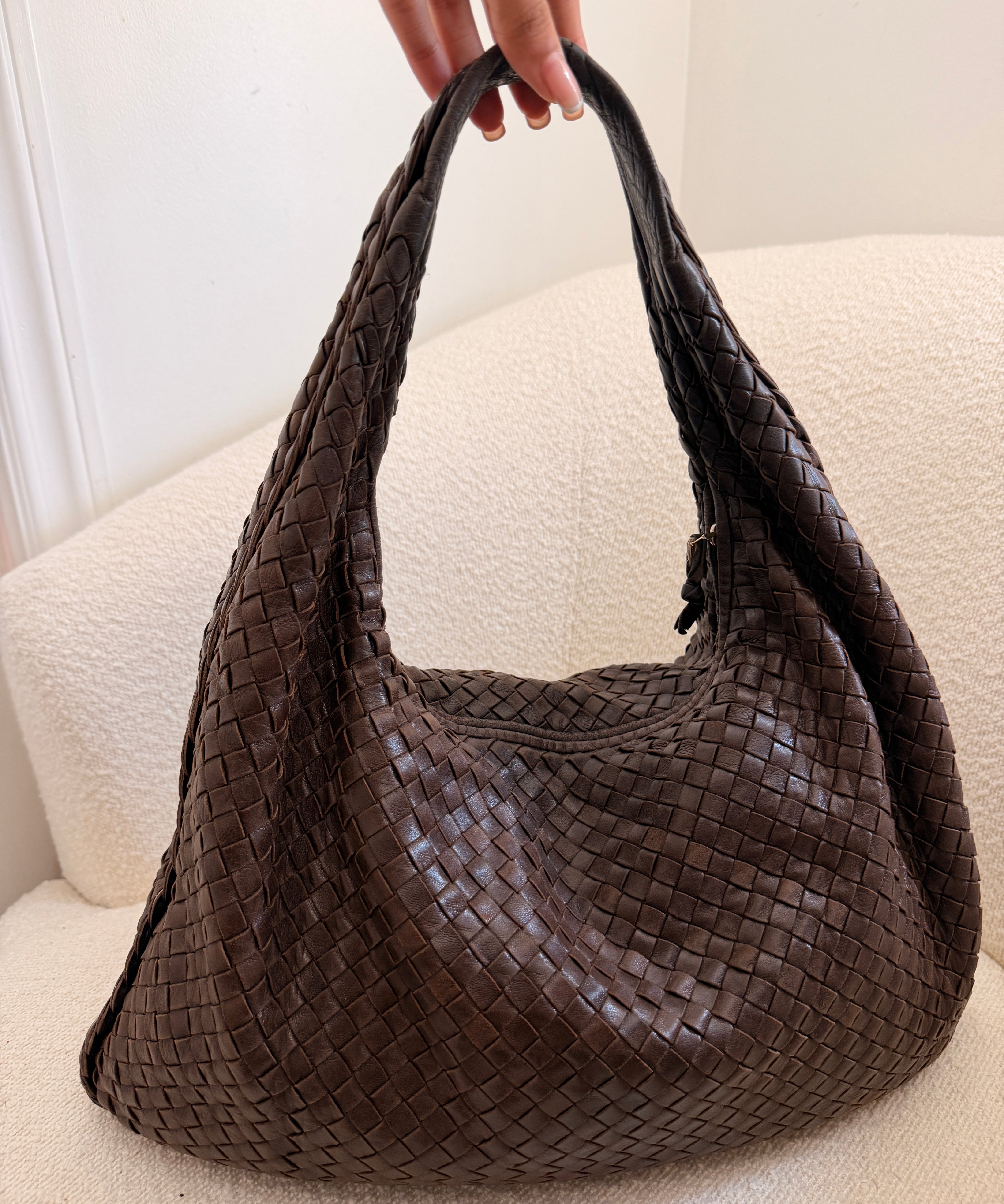 Brown Bottega Venetta Shoulder Bag