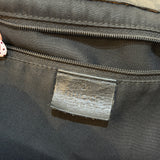 Black Leather Gucci D-Ring Large Shoulder Bag
