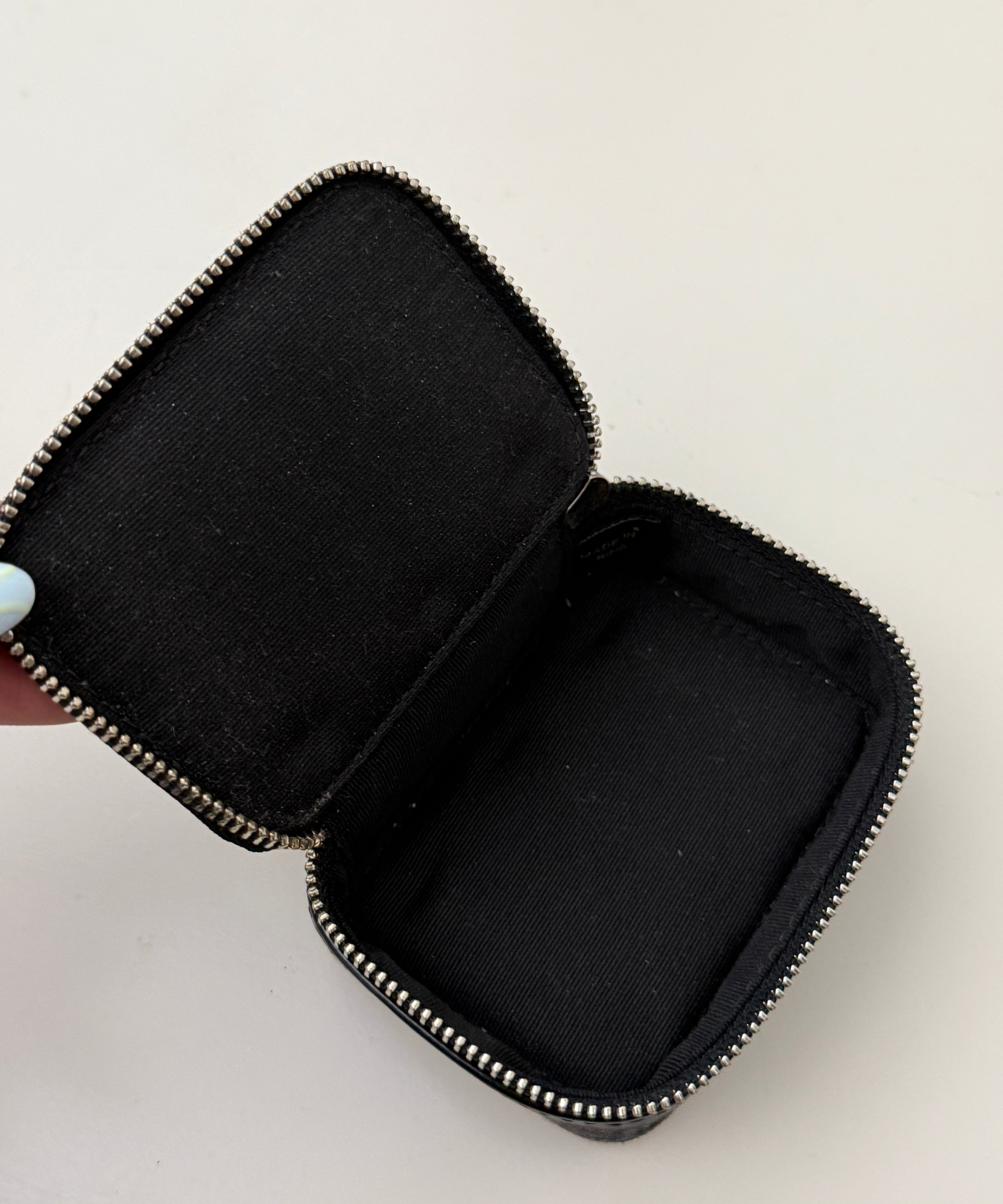 Coach Black Signature Pill Box