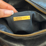 Rare Miu Miu Black Vitello Leather Bag