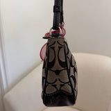 Coach Grey Signature Demi Hamptons Bag