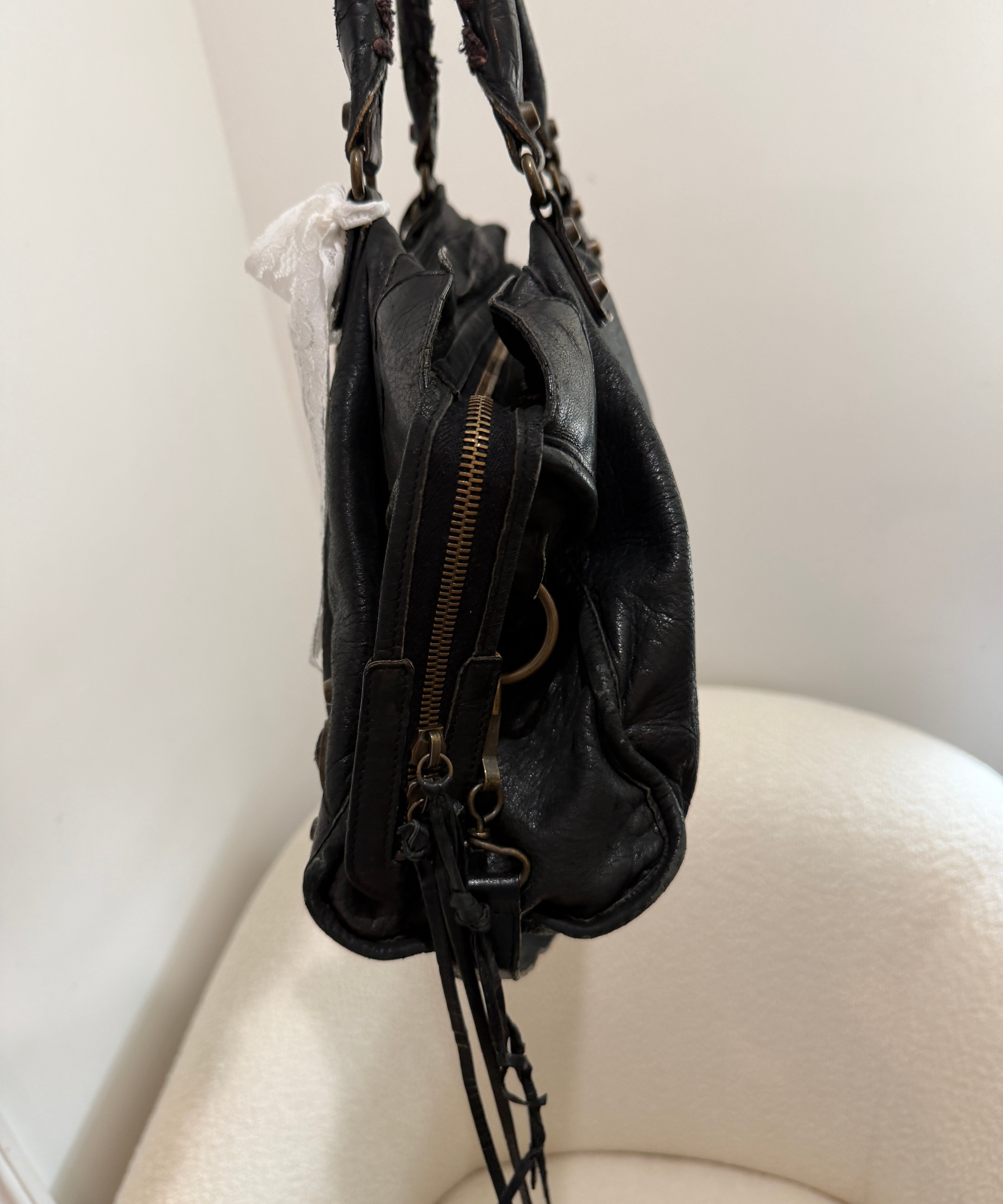 Black Balenciaga Medium Classic City Bag