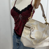 Coach Cream Cotton Ergo Tote Bag