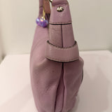 Coach Lilac Pebbled Leather Hobo Shoulder Bag