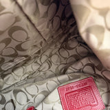 Coach Red Leather Hobo Bag