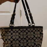 Coach Grey Signature Gallery Tote Bag