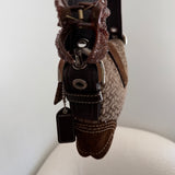 Coach Brown Soho Demi Flap Bag