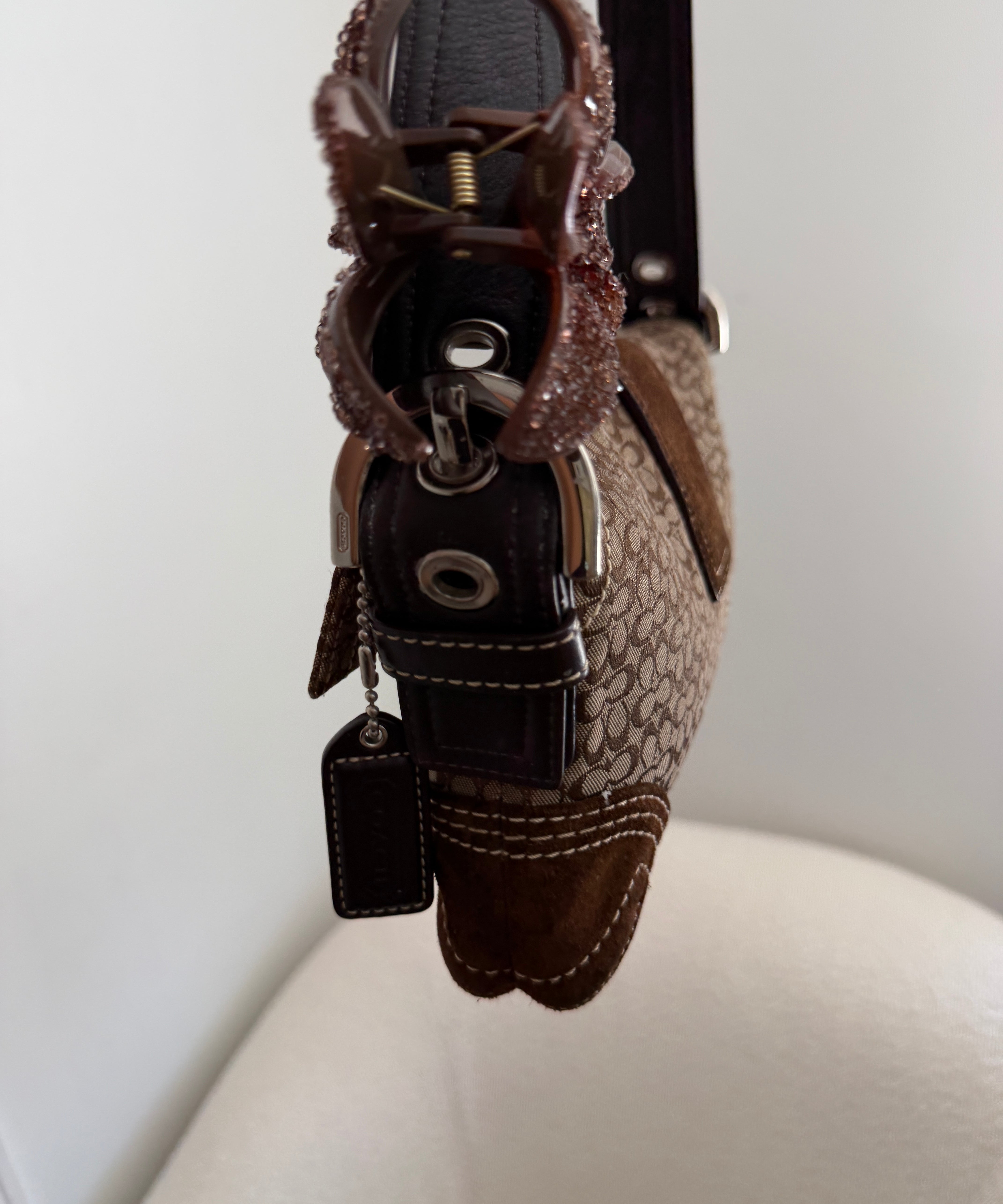 Coach Brown Soho Demi Flap Bag